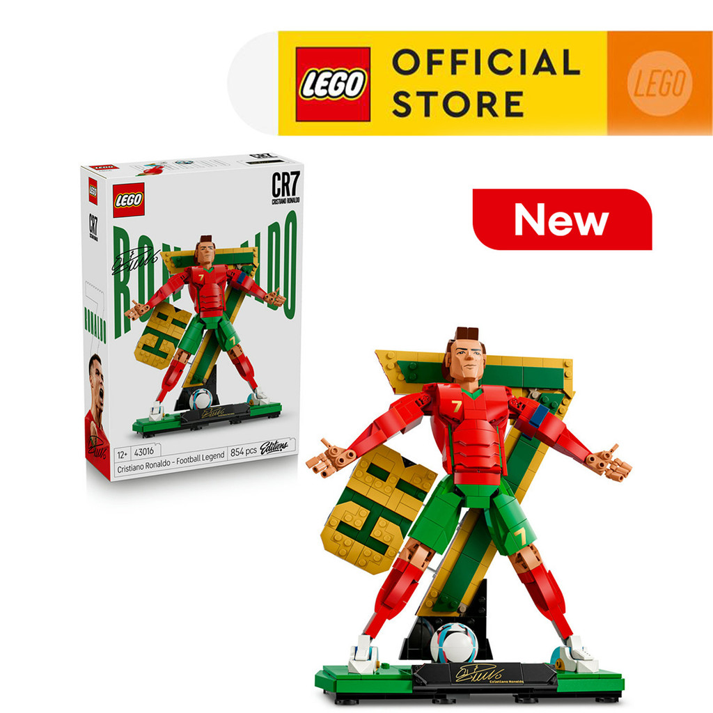 LEGO Editions Football 43016 Cristiano Ronaldo – Soccer Legend (854 Pieces), Toys, Bricks, Mainan An