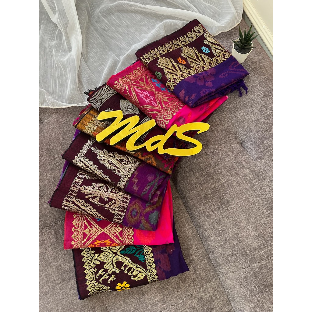 MdS Kamen Sutra Mastuli Tumpal Songket Rebong original Set Selendang Besar