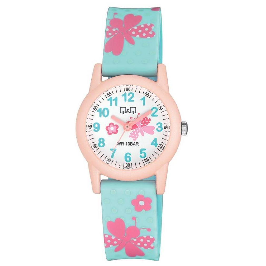 CLICKNSHOP30 Jam Tangan Anak Tali Karet Q&Q QnQ QQ Original VR99 VR99J VR99J015Y TERLARIS