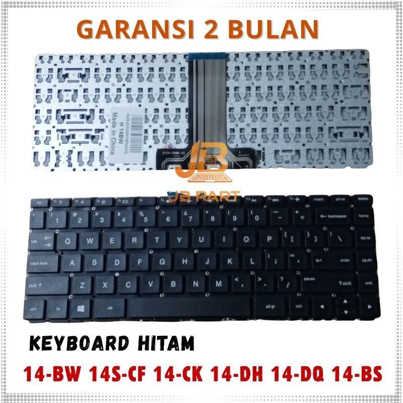 Keyboard HP 14BW 14-bw0xx 14-bw518au 14-bs001TU 14-bw010au -JBPART