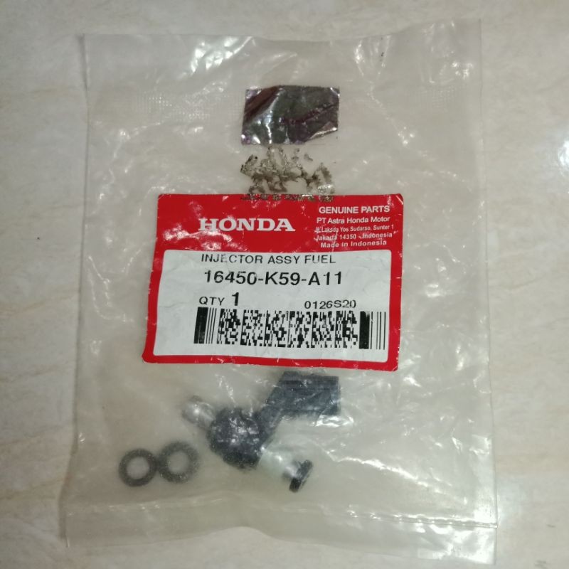 [ALAT MOTOR LPG] INJEKTOR INJECTOR K59 PCX ADV VARIO 150 NEW ESP LED 6 HOLE ORIGINAL ORI ASLI HONDA 