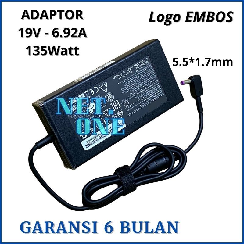 Adaptor Charger ACER NITRO 5 RYZEN 7 AN515-44 AN515-52 AN515-54 AN515 135W -NETONE