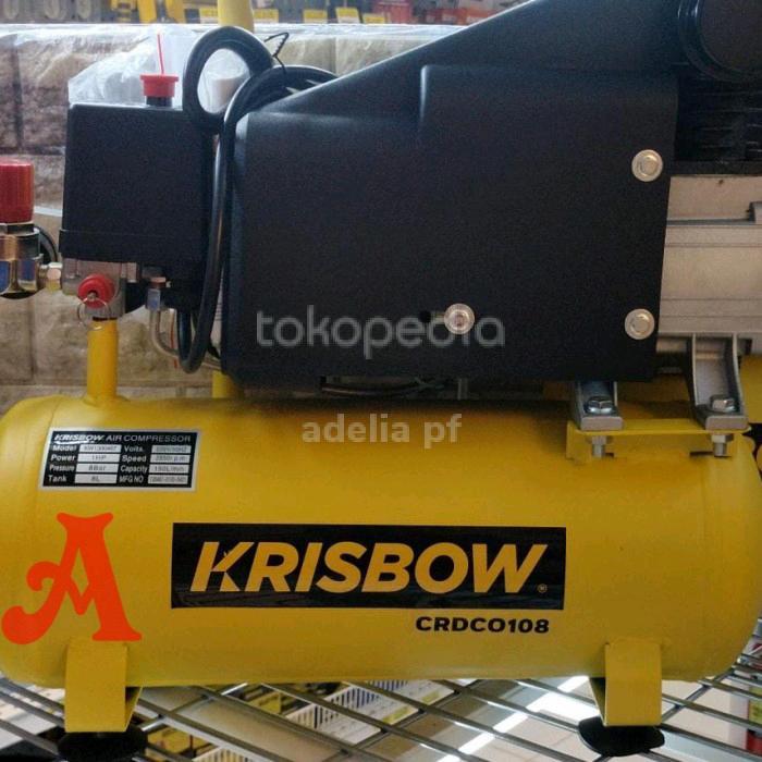 Krisbow Kompresor Angin 8L / Kompresor Udara 1hp 8 Bar
