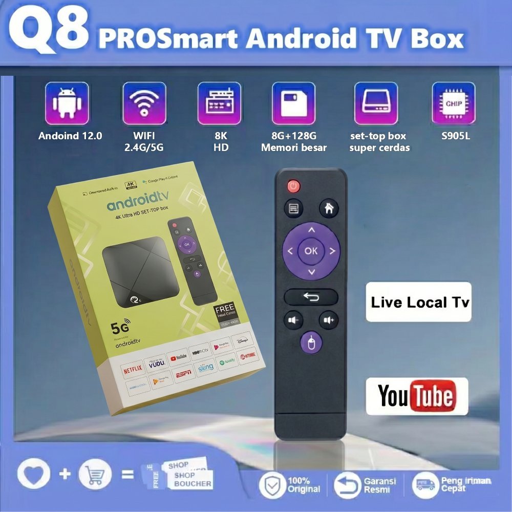 TERBARU ANDROID BOX ANDROID TV BIASA JADI SMART TV ANDROID TV BOX