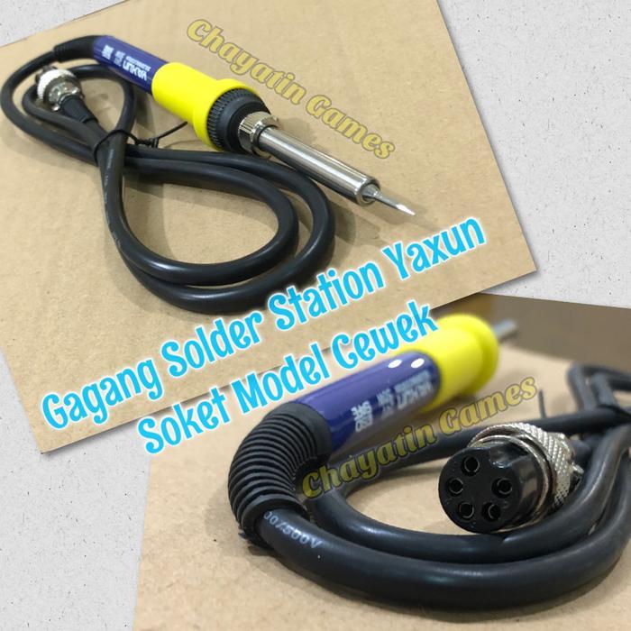 Gagang Solder Station Original Merk Yaxun Model Soket Cewek
