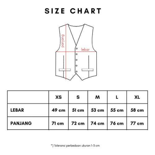 rompi pria, rompi jas, vest pria - XXXL, Hitam Terlaris