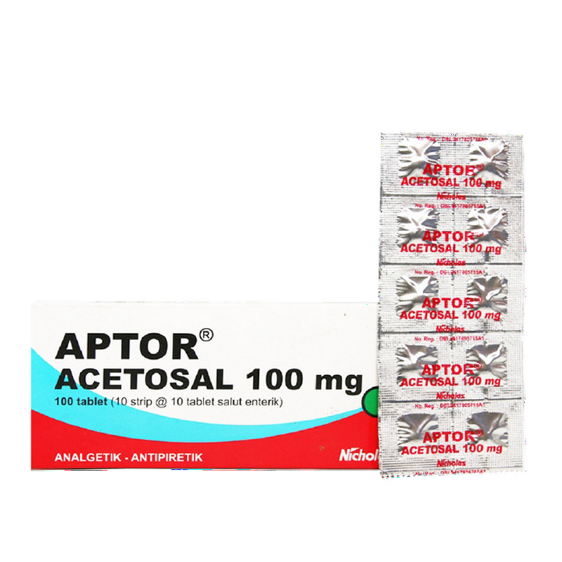 APTOR 100 MG 1 STRIP @ 10 TABLET SALUT ENTERIK