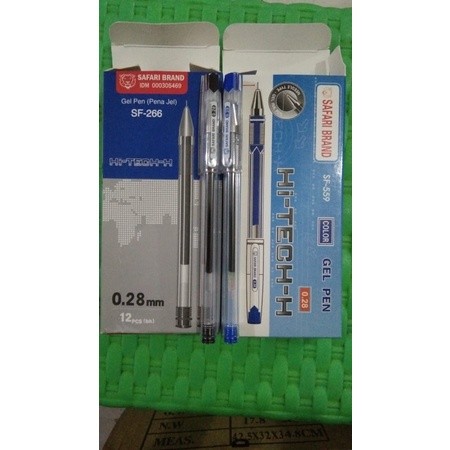(1pack) Pulpen/Gel Pen Hi-Tech-H Hi-Tech Hitech Hi-Tec Hitec Murah Safari eds-on 0.28 mm