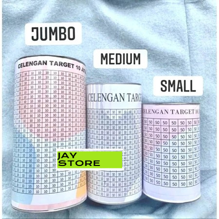 [UKURAN BESAR] CELENGAN TARGET JUMBO BUKA TUTUP PERMANEN