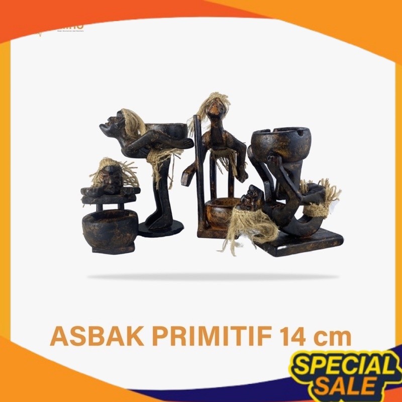 Asbak Manusia Purba - Asbak Primitive- Asbak Primitif - Asbak Unik - Asbak Kayu - Asbak Bali - Ashtr