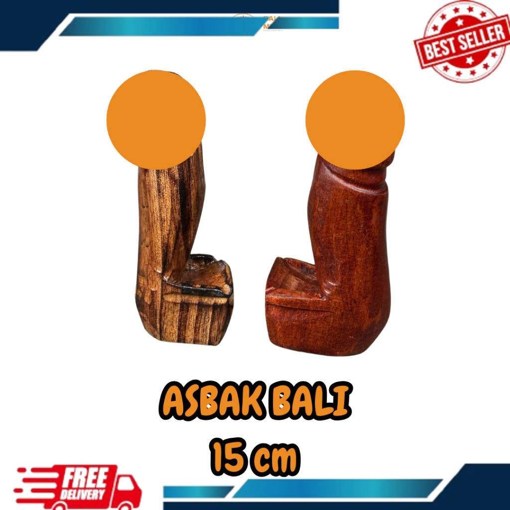 Asbak Bali Mini 15 cm - asbak rokok bali medium - Asbak Bali Kayu - Dekorasi Asbak Bali PALING DICAR