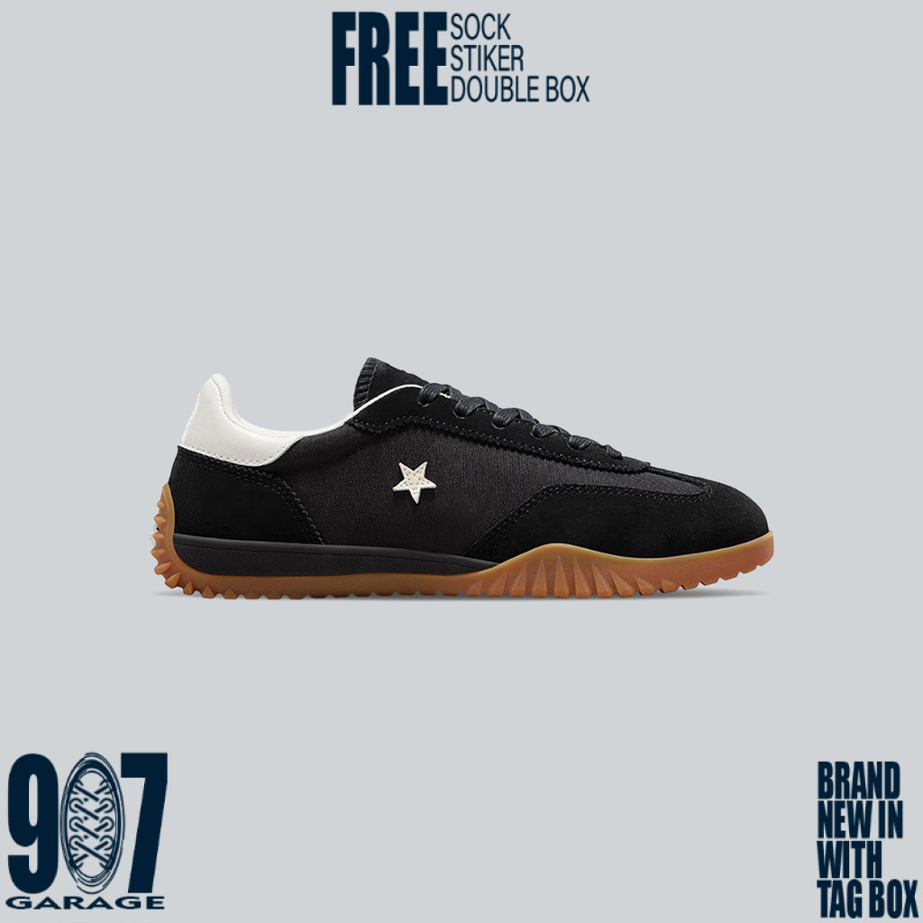 Converse Run Star Trainers Black White Egret