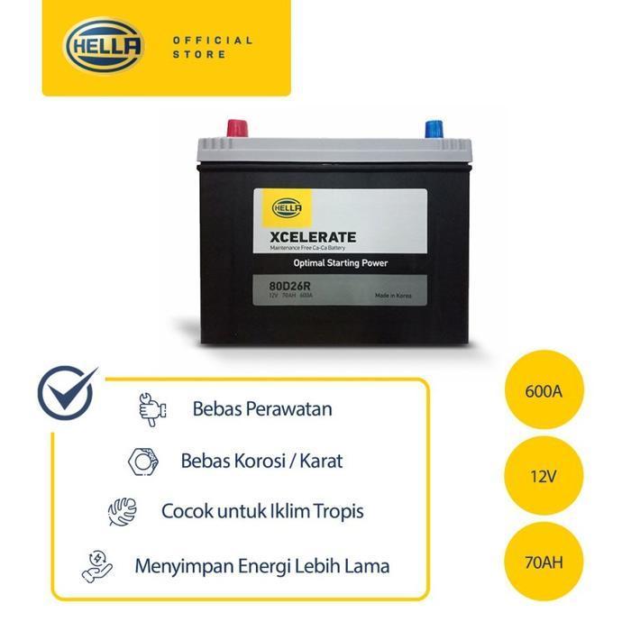 READY Aki Mobil Toyota Hella Aki Mobil Kering - AllNew Fortuner