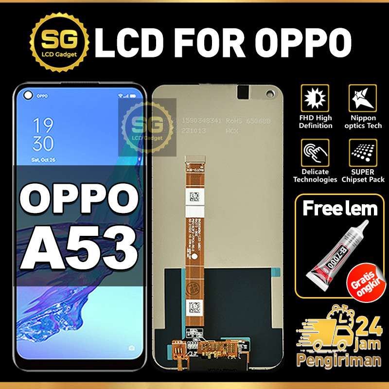 SG LCD OPPO A53 Fullset HP Touchscreen OPPO A53 Free Lem Glass Touch Screen Digitizer COD