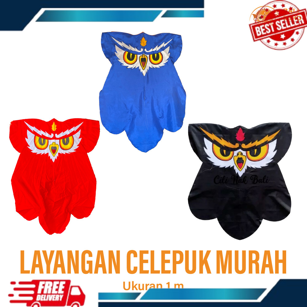 Layangan Celepuk Murah Motif Simple Layangan Burung Hantu Layangan Owl Layang Layang Burung Hantu La