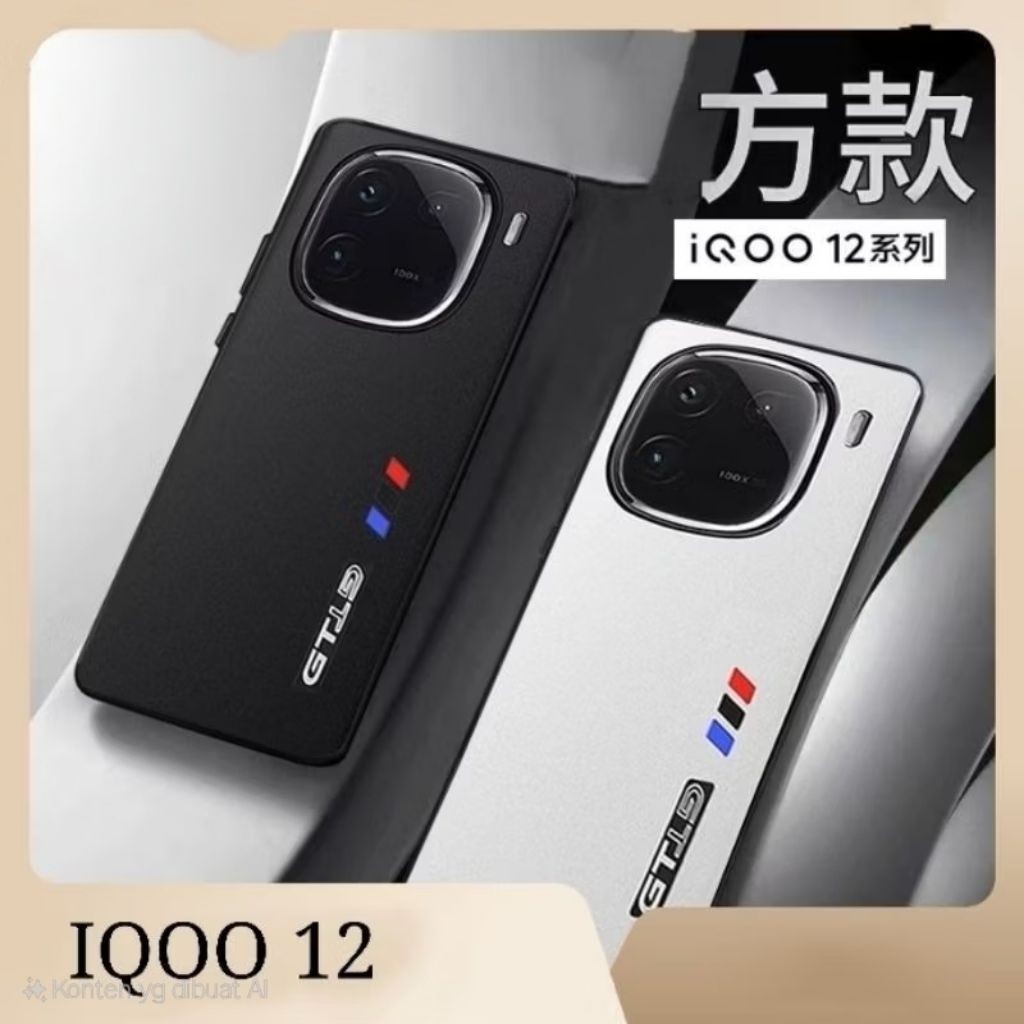 Leather Case Minimalis Iqoo 12 Hardcase Anti Jatuh IQOO 12 iqoo12