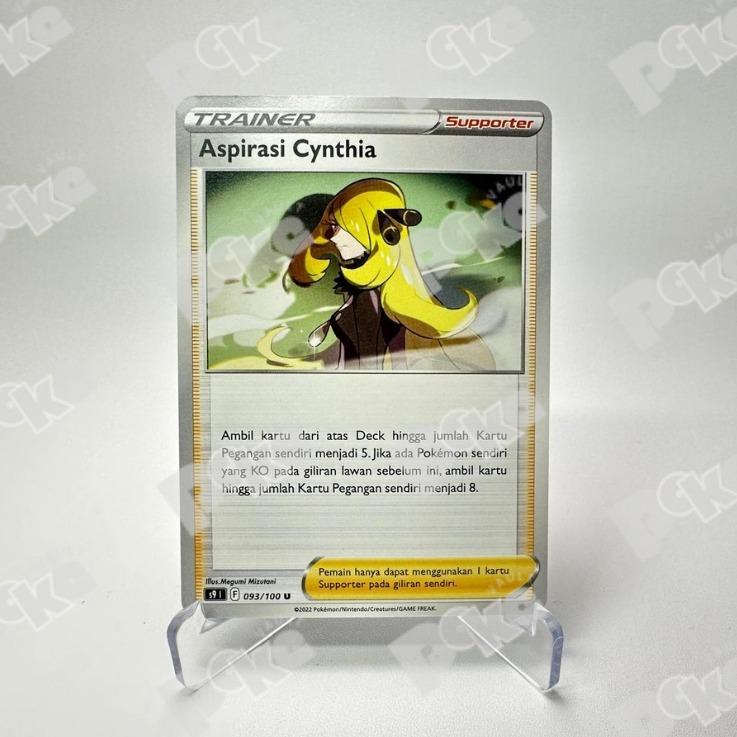 Kartu Pokemon TCG Indo - Aspirasi Cynthia s9 | 093/100 U