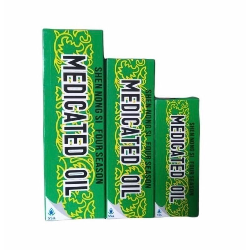 ORIGINAL Medicated Oil Shen Nong Si Four Season 40ml / 20ml / 12ml / Minyak Angin Medicated Oil / AT