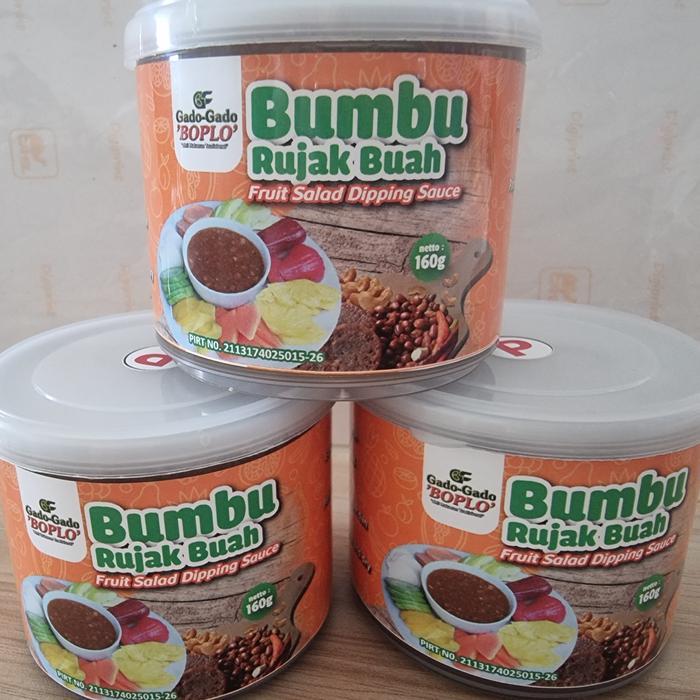 Bumbu Rujak Buah Boplo / Bumbu Rujak Buah Kacang Mede - Sedang