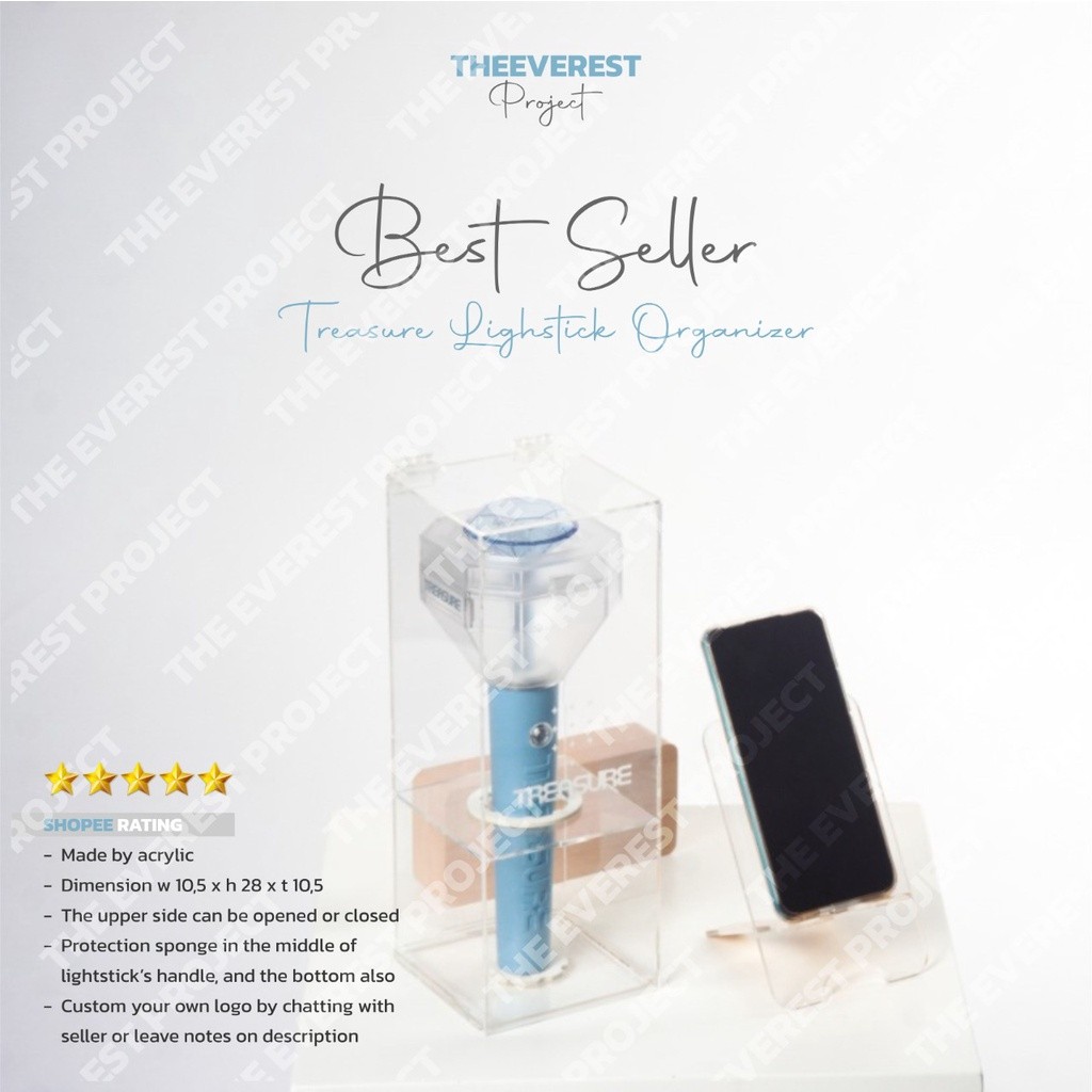 [BOX LIGHTSTICK] TREASURE LIGHTSTICK / LIGHTSTICK TREASURE ACRYLIC DISPLAY BOX / TREASURE PROTECTOR