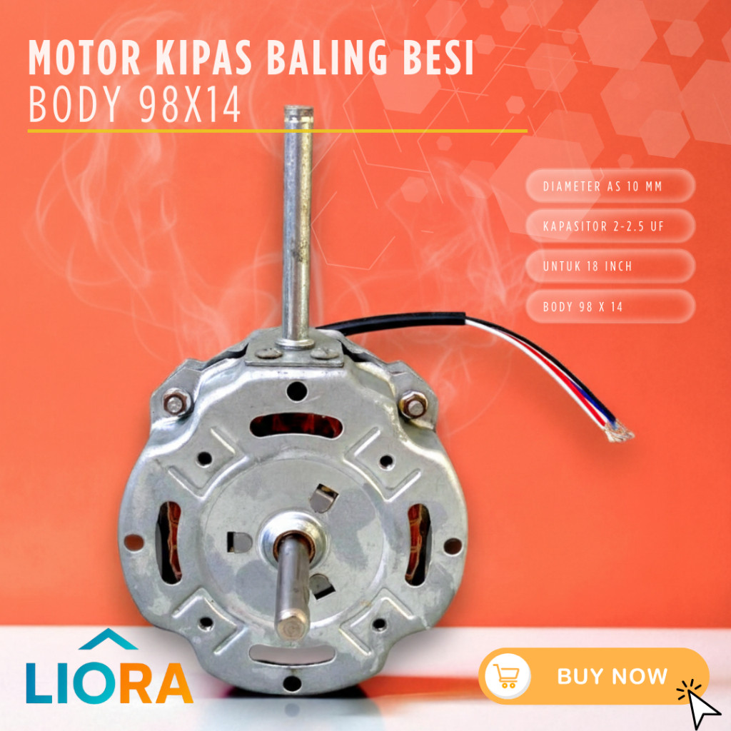 READY LIORA Dinamo / Motor Kipas BESAR Baling-Baling Besi - Mesin Kipas Angin 18 INCH