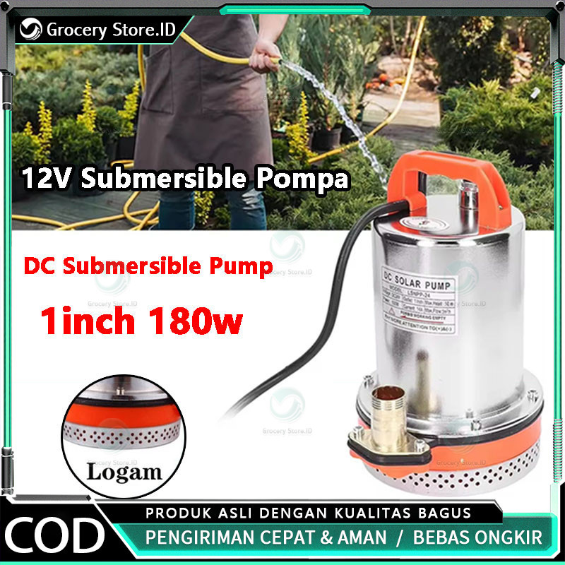 300w Mesin Pompa Air Kolam Celup Submersible Water Pump Air Celup Pompa Air Celup DC 12 VOLT STAINLE
