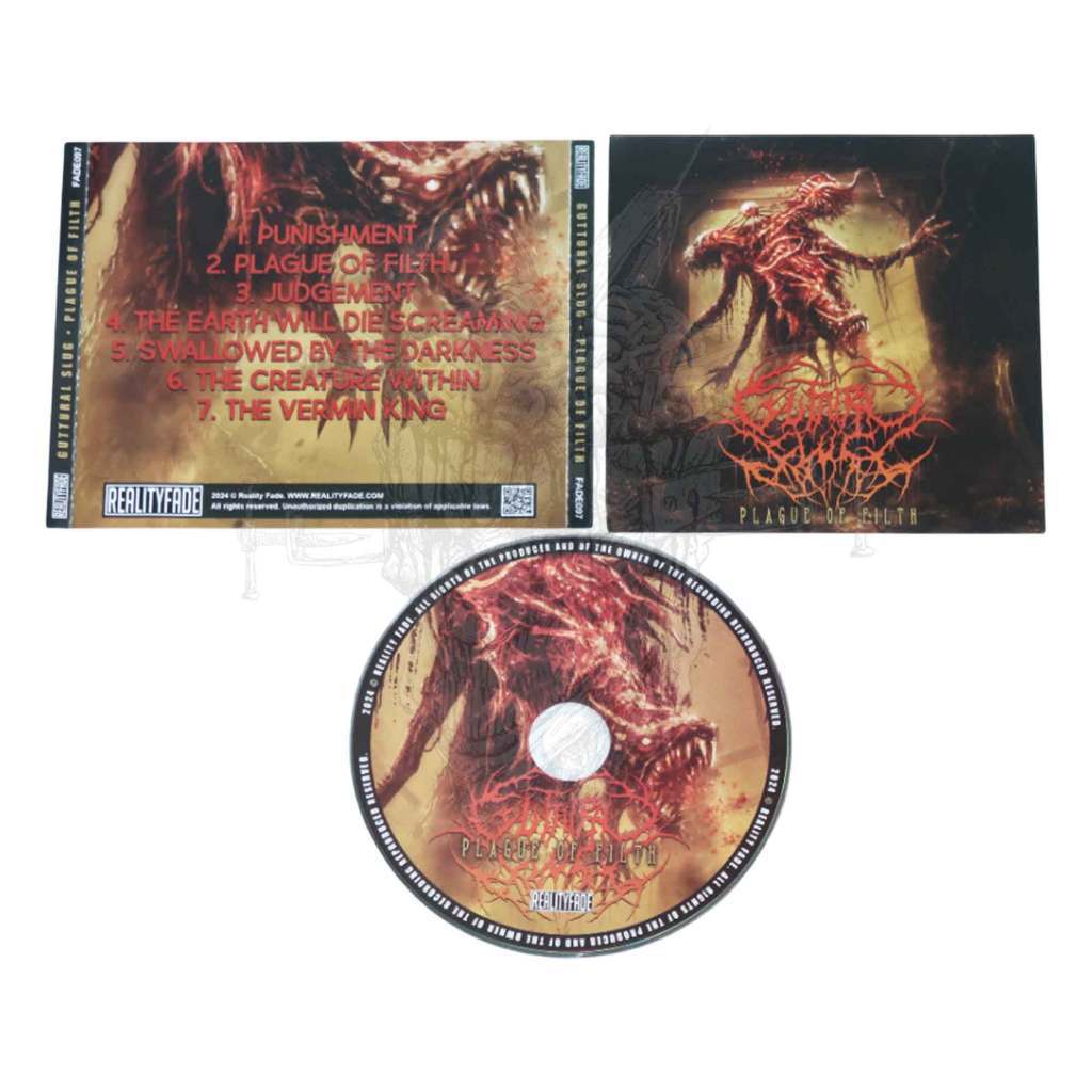 ORIGINAL & BERLISENSI - CD - GUTTURAL SLUG - PLAGUE OF FILTH  | SLAM/BRUTAL DEATH METAL/DEATHCORE | 