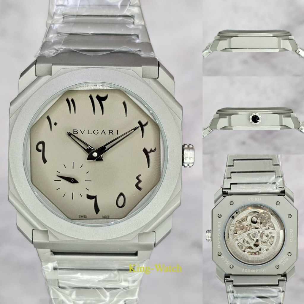 Jam Tangan Automatic Pria BVL OCTO Finissimo Arabic Stainless steel Doff