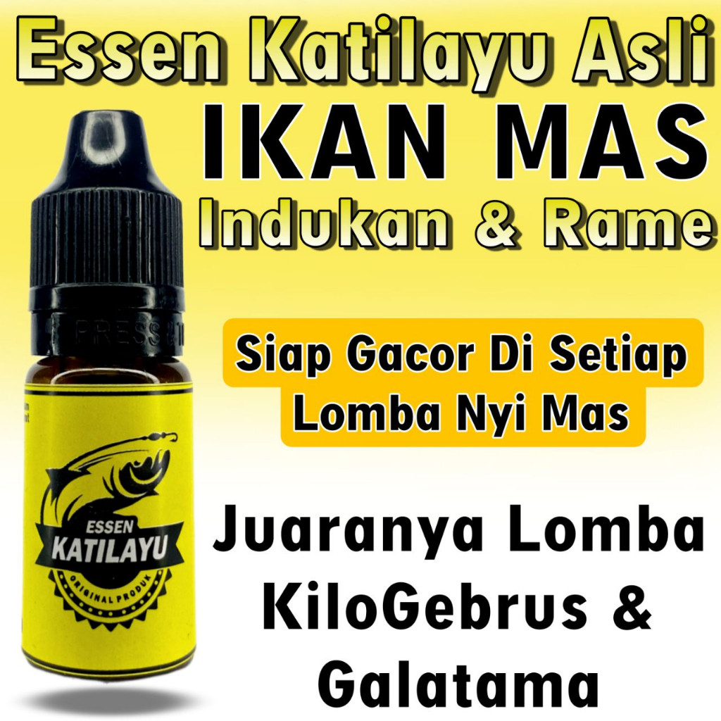 Essen Katilayu Original 100% Isi 10ml Essen Getah Katilayu Terbaik Essen Qualitas Premium Gacor Arom