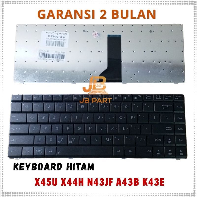 Keyboard Asus X44 X44C X44H X43 X43S A44 A44H K43 A43u NO BAUT -JBPART