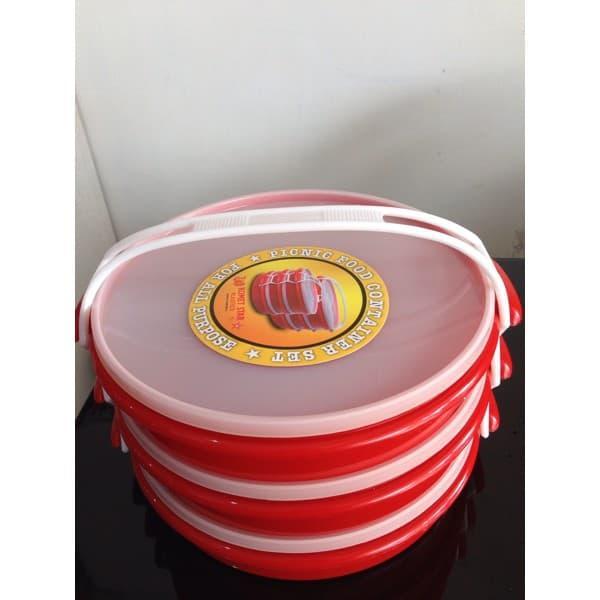 Kotak makan /tempat makan/rantang plastik catering serbaguna 3 susun