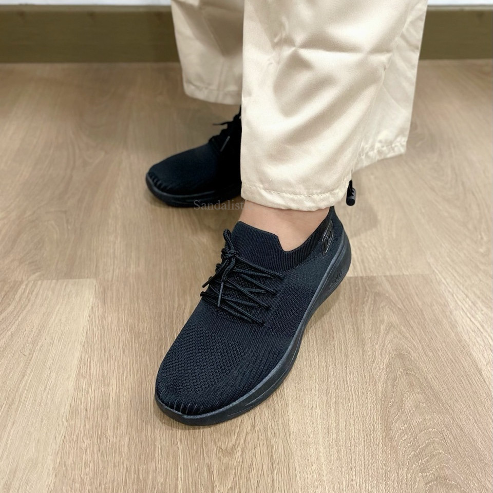 SANDALISTIC Hugo Women Slip On Sneakers || Sepatu Slip On Wanita || Sepatu Slip On Full Black Wanita