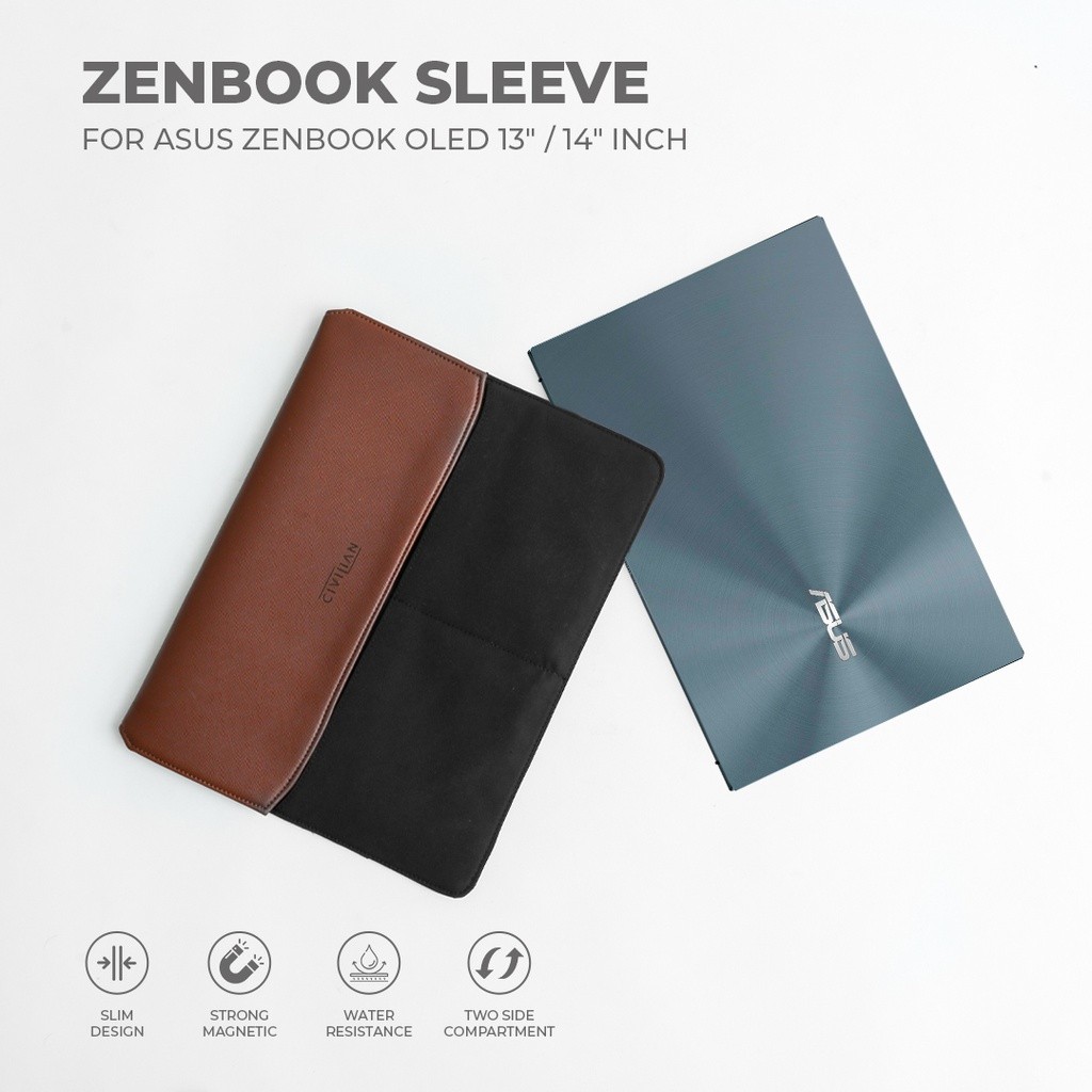 Asus Zenbook 13" / 14" inch Sleeve Civilian Cover Laptop Bag