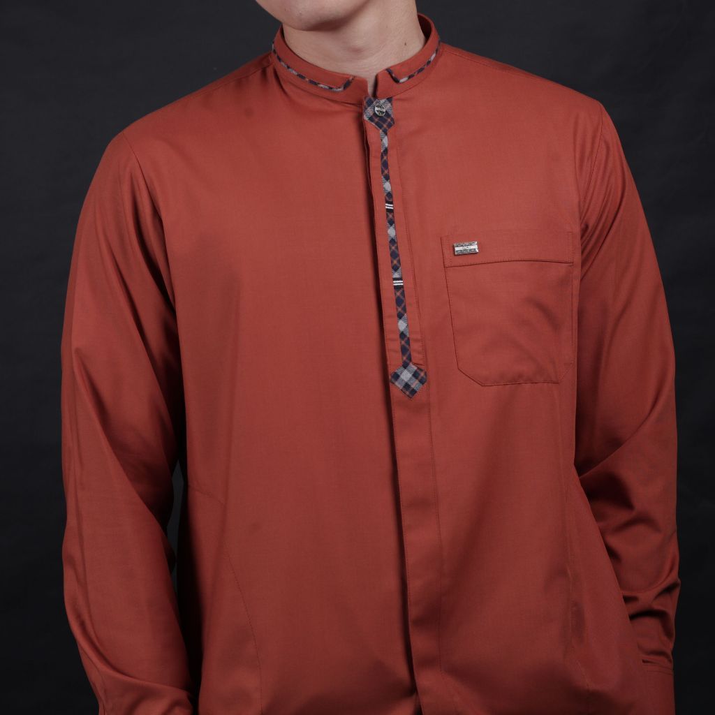 Qori Apparel Premium  Size - S  Koko  Pria Lengan Panjang Manset