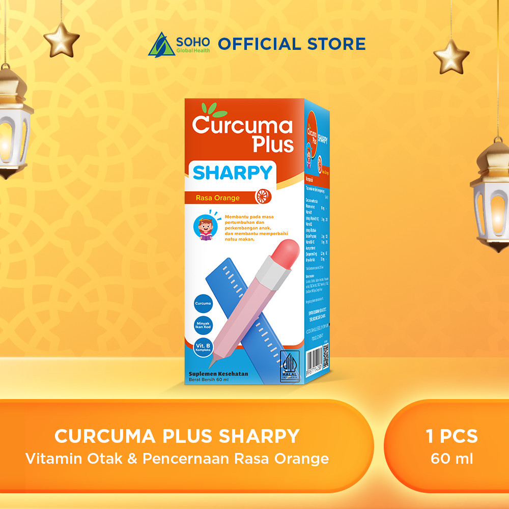 Curcuma Plus Sharpy Sirup Anak Rasa Jeruk 60 ml