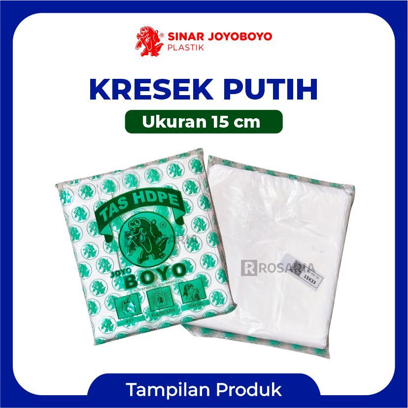 KRESEK UK. 15 PUTIH Merk JOYO BOYO Kantong Plastik Serbaguna Multifungsi