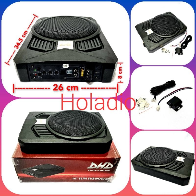 SUBWOFER KOLONG UNDERSEAT 10 INCH DHD-450NB AKTIF