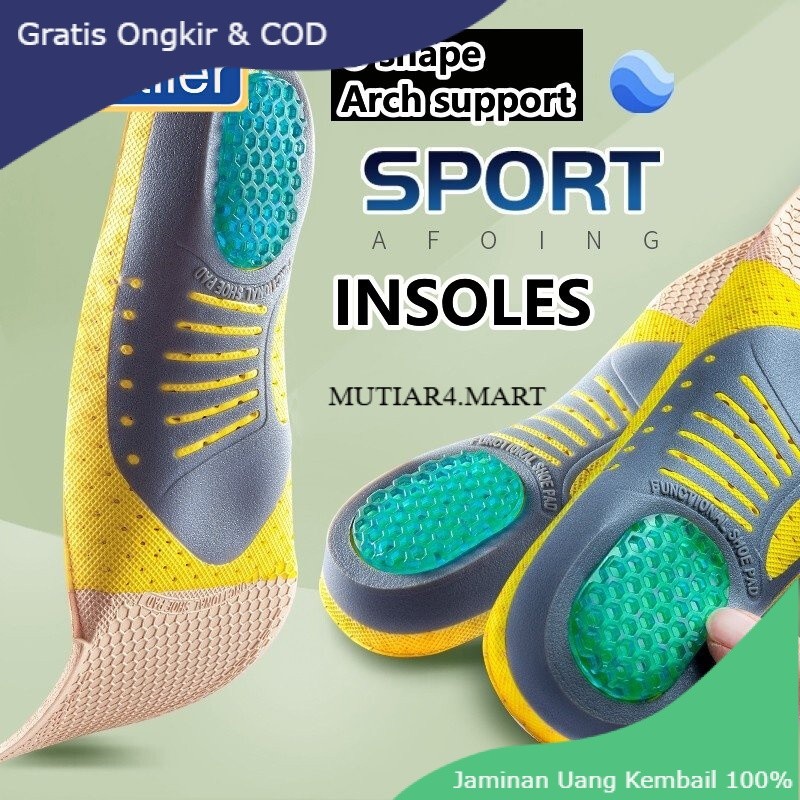 TERLARIS [ QUALITY ] Premium Orthotic Gel Sol Ortopedi Datar Kaki Kesehatan Sole Pad Untuk Sepatu In