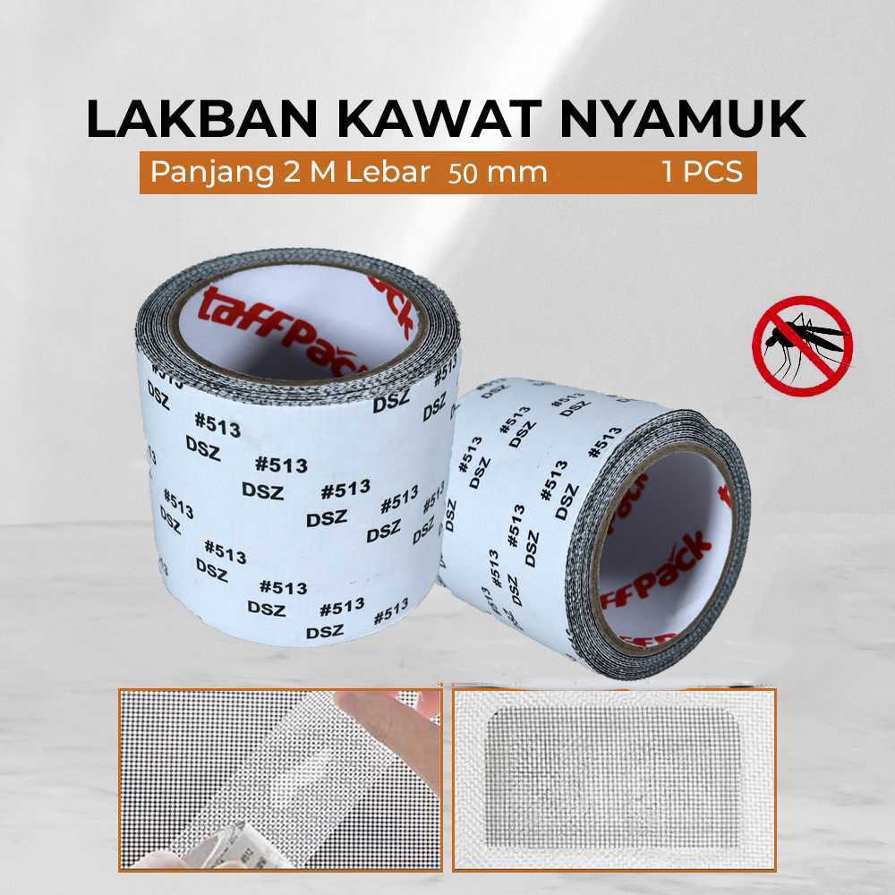 Lakban Kawat Nyamuk Fiber Glass TaffHOME Tambalan Jendela Praktis