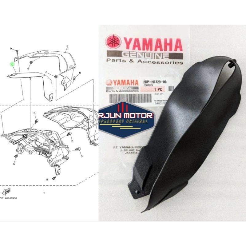 SPACER KARET BAWAH MIKA STOP NMAX  OLD ORIGINAL YAMAHA