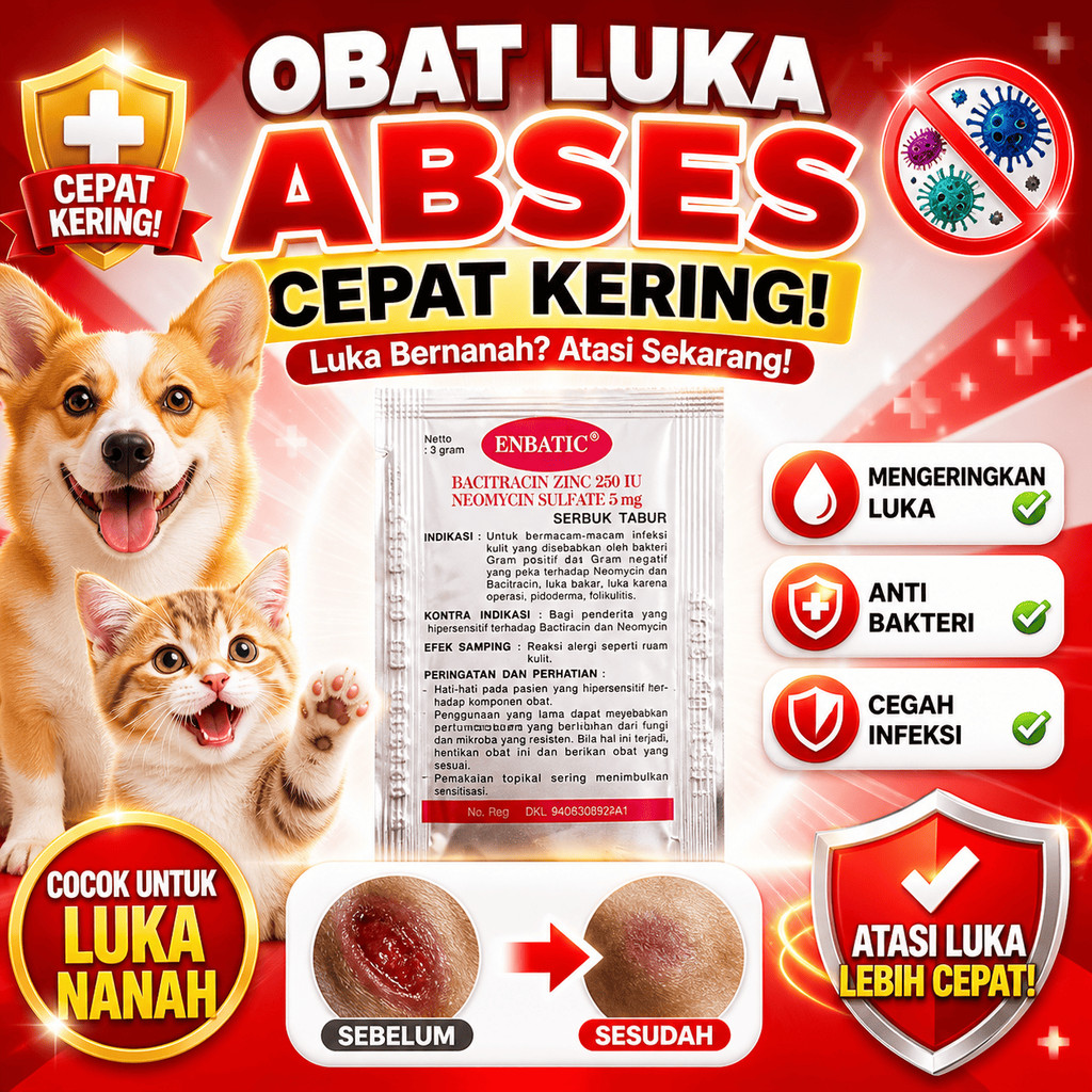 [GROSIR] OBAT LUKA TABUR ENBATIK PER SASHET OBAT SERBUK LUKA,LUKABAKAR TABUR UNTUK SEMUA LUKA POWDER