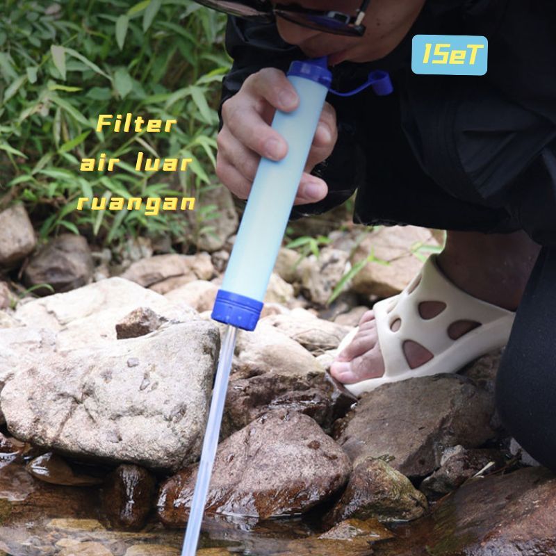 Water Filter Straw Personal Filter AirFilter Air Minum Portable Outdoor Siap Minum Untuk Camping Dan