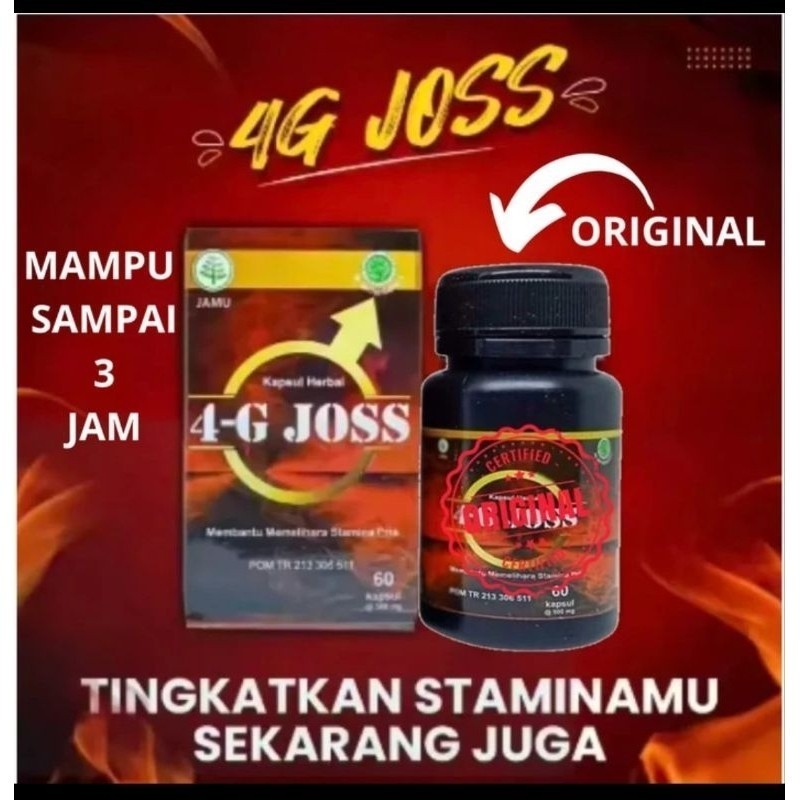 4G Joss Original Obat Pria Memelihara Kesehatan Stamina Vitalitas Asli Ampuh ORIGINAL BPOM