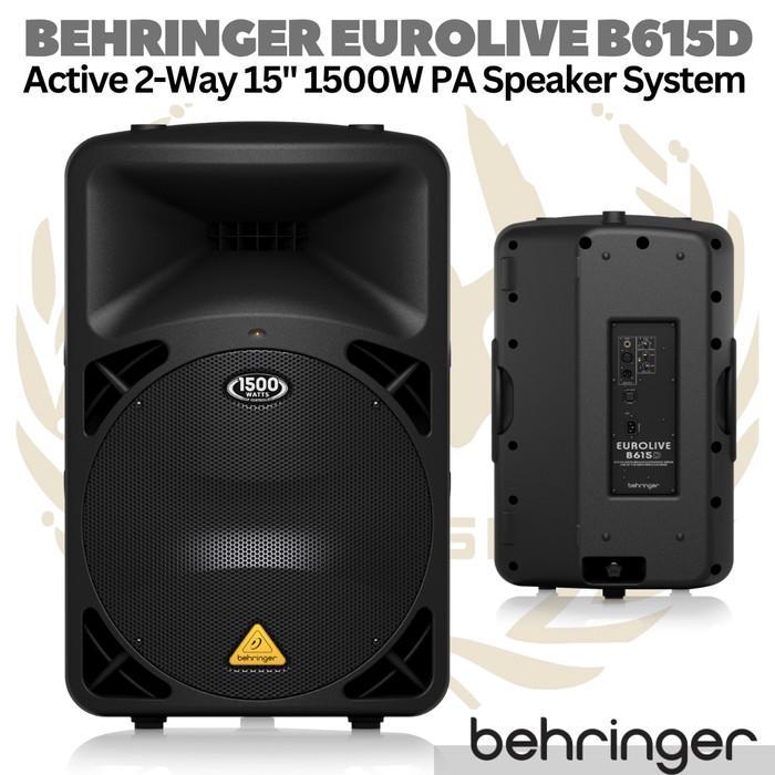 MEGA SALE BEHRINGER EUROLIVE B615D Active 1500W 15" PA Speaker System | Aktif - 1 Pcs