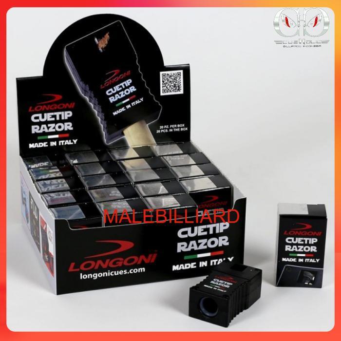 LONGONI CUE TIP RAZOR - Rautan Tip Stik Biliar