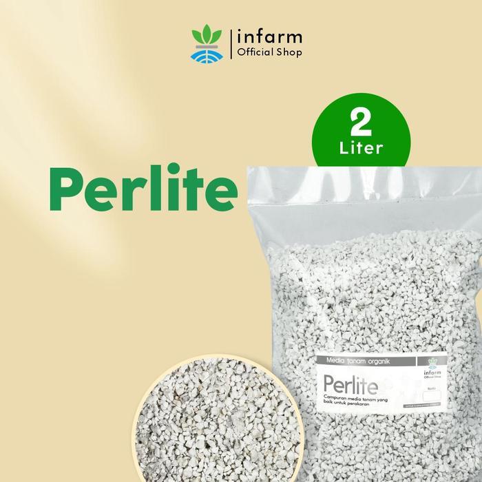 INFARM - Media Tanam Perlite 2 Liter Media Tanam Perlite Premium  Ringan, Steril, Kaya Porositas, An