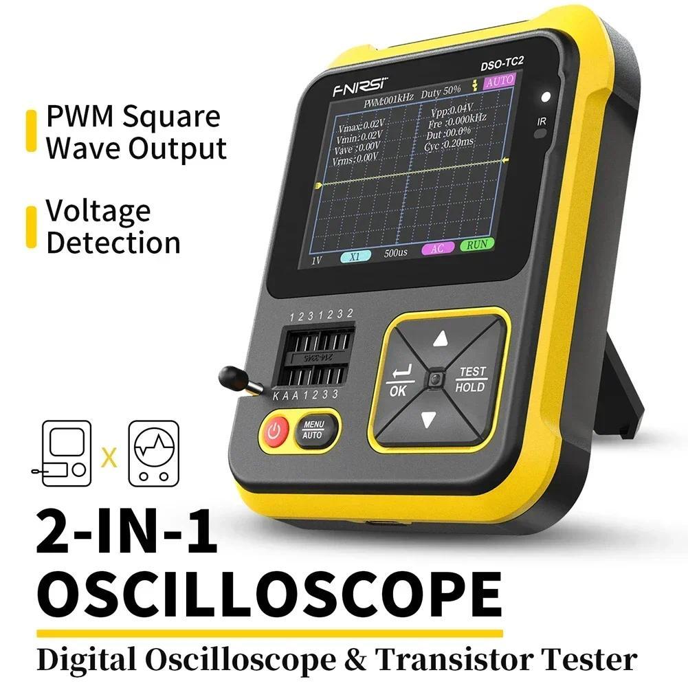 FNIRSI NEW DSO  TC2 200kHz Bandwidth Oscilloscope and Transistor Tester  2  in  1 gital Testing Tool