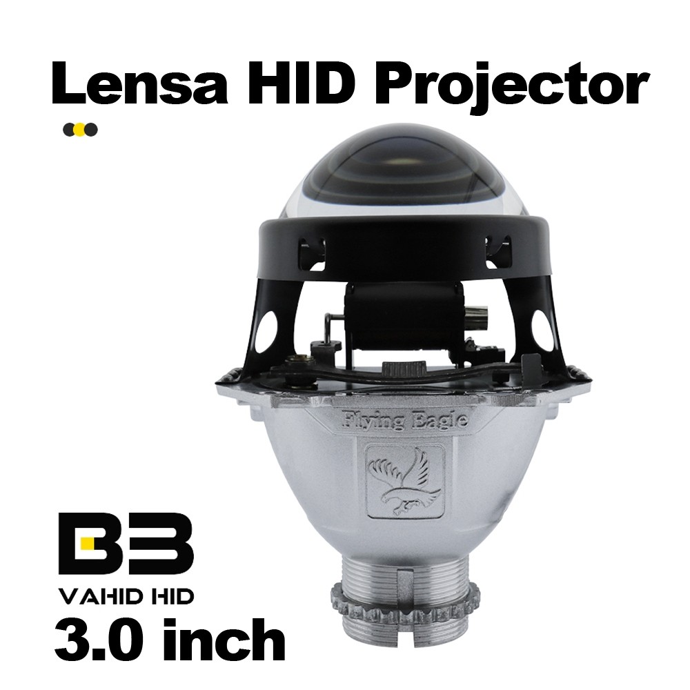 Lensa Projie HID Projector 3 inch Vahid | Hella B3 Flying Eagle HID Car Motorcycle Lens Headlight | 