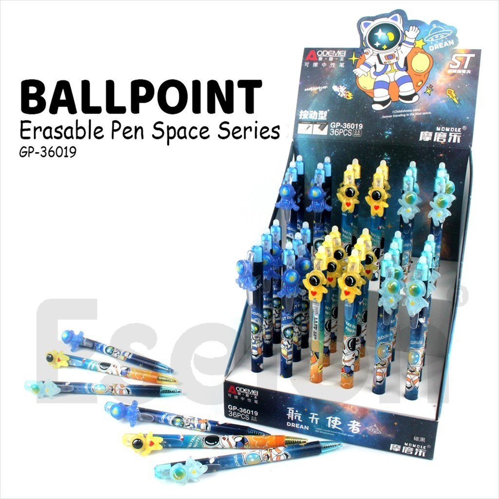 1pcs Pulpen Hapus Cetek Kepala / 1buah Pulpen Cetek Hapus Karakter