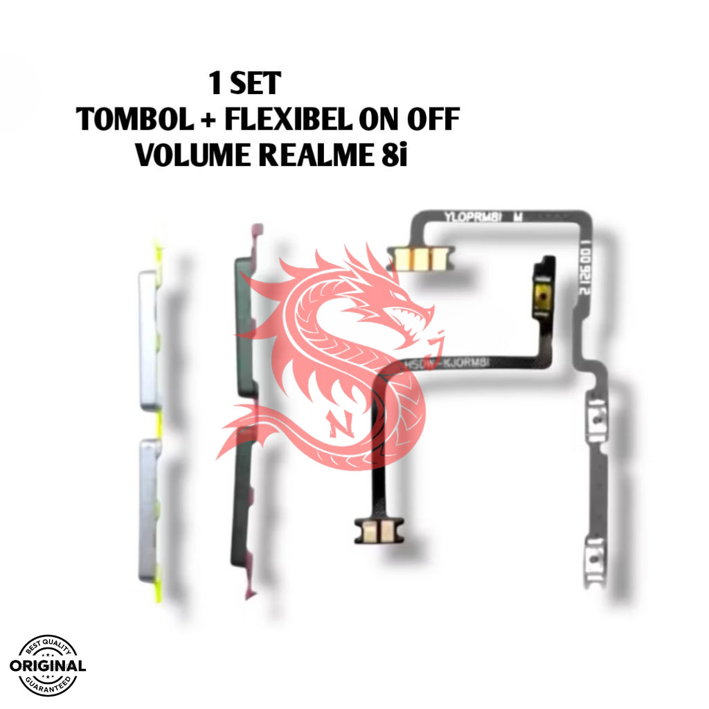 tombol realme 8i original flexible on off volume fleksibel power pengganti luar dalam fleksible 1 se
